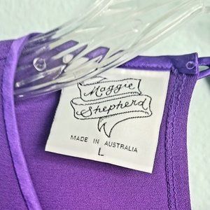 Maggie Shepherd deep purple pant suit